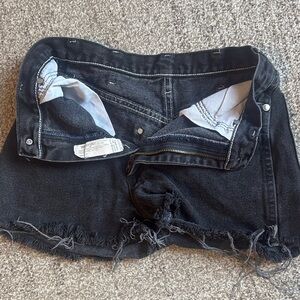 Wrangler Charcoal Denim Shorts